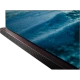 LG OLED65G7V Ultra HD 4K TV, genel renk tasarım ve ince çerçeve ile mavi deniz manzaralı ekran görünümü