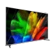 Vestel 65QA9700 Ultra HD 4K QLED televizyon, renkli soyut görüntü gösteren ince siyah ekran