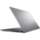 Dell Vostro 5510 N4008VN5510EMEA01_2201, koyu gri iş ve ofis laptopu; açık ekranlı ve yan görünüm.