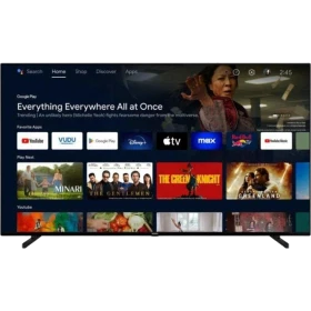 Vestel 70QA9701 Ultra HD 4K QLED televizyon, ekranda akıllı TV menüsü ve yayın uygulamaları açık