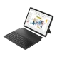 Huawei MatePad 11.5 PaperMatte Edition gri tablet; 8 GB 256 GB ve klavye seti birlikte görünüyor