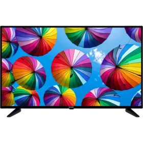Arçelik A43 A 550 B Full HD LED TV, renkli şemsiyeler gösteren ekranıyla önden görünüm