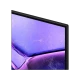 Samsung 70U8000F Ultra HD 4K LED televizyon; siyah çerçeveli ekranda canlı mor renk geçişleri görülür