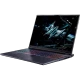Siyah Acer Predator Helios NEO 18 AI PHN18-72 oyuncu laptop, açık ekran ve RGB aydınlatmalı klavye ile