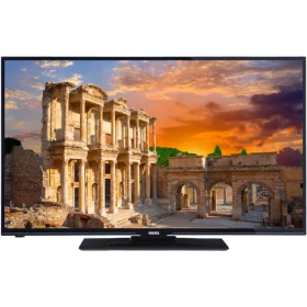 Vestel 40FB5050 Full HD FHD LED televizyon, geniş ekranında antik kent manzarası ve siyah tasarım