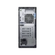 Dell OptiPlex 5070 masaüstü bilgisayarın bağlantı noktaları ve havalandırma ızgarası bulunan arka görünümü