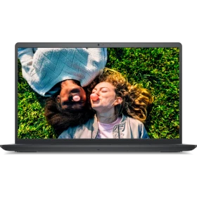Dell Inspiron 15 3520 siyah iş ofis laptopunda çift kişi görüntüsü ekranında gösteriliyor, I35201013U014