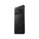 Siyah Poco F6 Pro akıllı telefonun arka yüzeyi ve büyük çoklu kamera modülü açılı görünümde