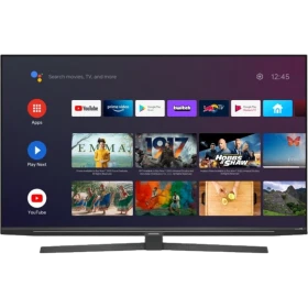 Grundig 55 GGU 9760 B Ultra HD 4K LED TV, siyah çerçeveli ekranda akıllı TV menüsü