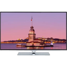 Vestel 43FA8500 Full HD LED televizyon, Kız Kulesi manzarası gösteren siyah ekranlı TV