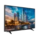 Grundig 43 VLX 7810 BP Ultra HD 4K LED televizyon, şehir manzarası gösteren ince çerçeveli ekran