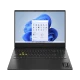 HP OMEN Transcend 16-u0006nt 7Z967EA siyah oyuncu laptop, Windows arayüzlü açık ekran ve RGB klavye görünümü