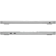 Apple MacBook Air M2 13.6 inç gümüş laptop, yan profilden ince tasarım ve bağlantı noktalarıyla görünümü