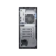 Dell Optiplex 5060 masaüstü bilgisayarın siyah-gri kasası, arka paneli ve bağlantı noktaları