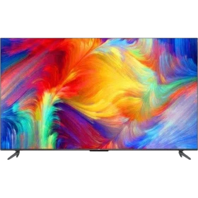 TCL 43P735 Ultra HD 4K LED televizyon; canlı renkli soyut ekran görüntüsüyle tanıtım vitrini.