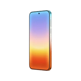 Turuncu Huawei Pura 90 Pro Max akıllı telefon, ince çerçeveli ekran ve yandan görünen şık tasarım ile
