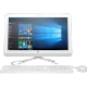 HP 22-c0064nt 8UN10EA masaüstü bilgisayar, beyaz ekran, klavye ve fare setiyle