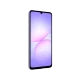 Mor Samsung Galaxy A07 akıllı telefonun önden görünümü, geniş ekran ve damla çentik tasarımı