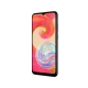 Samsung Galaxy A04e siyah akıllı telefon, ön yüz ekran ve ince çerçeve tasarımıyla önden görünüm