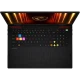 MSI Raider A18 HX A9WHG-266TR siyah oyuncu laptop klavye ve RGB aydınlatmalı tasarım görünümü