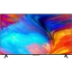 TCL 55V6A Ultra HD 4K LED televizyon; canlı renkli soyut ekran, siyah tasarımlı vitrin ürünü