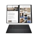 Asus Zenbook DUO OLED UX8406CA-PZ208W siyah laptopta çift ekran ve iş ekranı görünümü