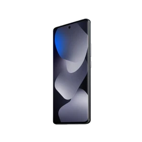 Xiaomi Redmi Note 15 siyah akıllı telefon, önden görünüm, tam ekran tasarım ve delikli ön kamera