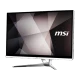 MSI PRO 22XT 9M-091XEU masaüstü bilgisayar, siyah çerçeveli geniş ekranı ve şık standıyla gösteriliyor