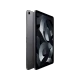 Apple iPad Air 5 Wi‑Fi + Cellular 256 GB gri tablet, önden ve arkadan yan yana görünüm