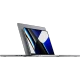 Gri Apple MacBook Pro 14 inç MKGQ3TU/A, farklı açılardan açık ekranlı şık laptop tasarımı