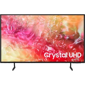 Samsung 55DU7000 Ultra HD 4K LED televizyon; ekranda Crystal UHD renkli görüntü ve ince çerçeve yer alıyor.