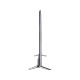 Vestel 49FB8500 Full HD LED TV’nin ince yan profili ve metal ayak tasarımı siyah fonda görülüyor