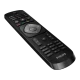 Philips 32PHK4201 HD Ready LED Televizyon için siyah uzaktan kumanda; kanal ve ses kontrol tuşlarıyla.