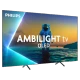 Philips 77OLED810 Ultra HD 4K OLED televizyon; astronotlu canlı ekran, genel renk, AMBILIGHT TV görünümü