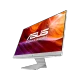 Asus M241DAK-WA038M masaüstü bilgisayar, ince gümüş standı ve renkli ekranıyla üç çeyrek açıdan görünür.