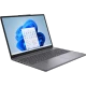Gri Lenovo IdeaPad Slim 3 83K10061TR iş ve ofis laptopu, açık ekranlı önden çapraz açıyla görünüm