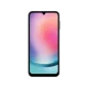 Samsung Galaxy A24 siyah akıllı telefon, önden görünümde ince çerçeveli tam ekran tasarım