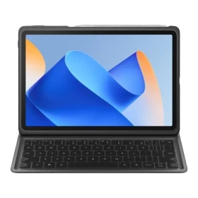 Huawei MatePad 11 2023 6 GB siyah tablet; klavyesi açık, öğrenciler için kullanım ekranı görünüyor.