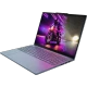 Lenovo Yoga Pro 9 16IAH10 83L0002LTR yeşil oyuncu laptop, açık konumda geniş ekran ve ince tasarımla