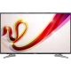 Sunny uydu alıcılı Full HD 55 inç televizyon, siyah çerçeveli ekranında renkli soyut desen gösteriyor
