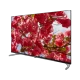 Grundig 43 GEF 6950 B Full HD LED TV, ekranda kırmızı çiçek dalları ve ince siyah çerçeve