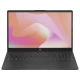 HP 15-fc0001nt 7P6K2EA siyah iş ve ofis laptopu, açık ekranlı klavye görünümüyle vitrin fotoğrafı
