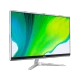 Acer Aspire C24-1650 gümüş renkli masaüstü bilgisayar, renkli ekranı ve şık standıyla önden görünüm