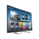 Philips 84PFL9708S Ultra HD 4K LED televizyon, SmartTV arayüzü açık siyah ekran görünümü