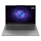 Gri Lenovo LOQ 15IAX9E 83LK002VTR oyuncu laptop, açık ekranlı önden görünüm ana ürün görseli