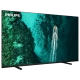 Philips 55PUS7409 Ultra HD 4K LED televizyon; siyah çerçeveli, su altı sahneli ekran görünümü