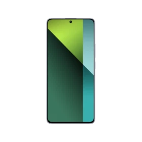 Xiaomi Redmi Note 13 Pro 5G siyah telefonun ön yüzü, renkli ekran tasarımıyla dikey konumda gösteriliyor.