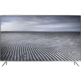 Samsung 55KS8000 Ultra HD 4K LED televizyon, ince çerçeveli siyah tasarım ekranlı vitrin görünümü