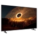 Sunny SN65FLEDJ240 Ultra HD 4K TV, siyah çerçeveli geniş ekranında ışık gösterisi görüntüsü