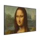 Samsung 85LS03B Ultra HD 4K QLED TV ekranında Mona Lisa temalı görüntü, genel renkli tasarım